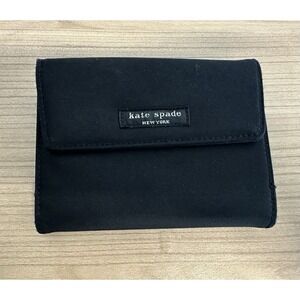 Kate Spade New York Black Nylon Trifold Wallet